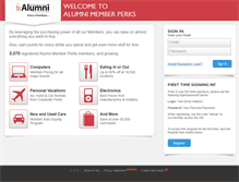 Tablet Screenshot of iowalum.affinityperks.com